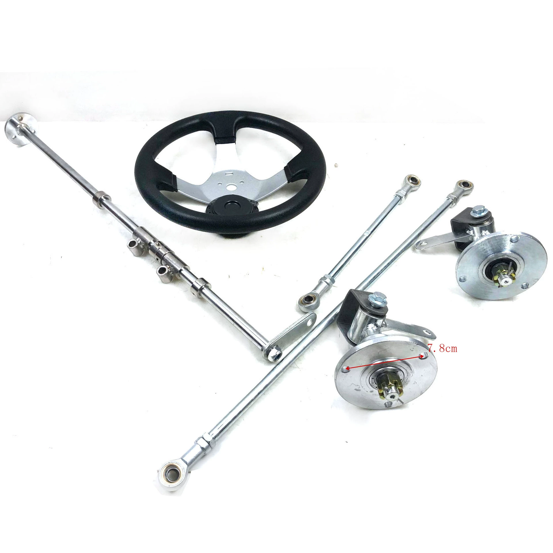 DIY модифицированные четырехколесные аксессуары для дрифта, система переднего рулевого рожка, тяга рулевого колеса 6inch рожок, фланец