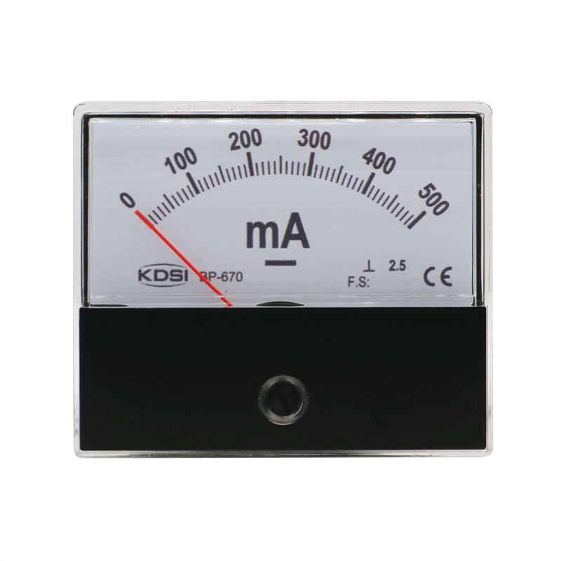 KDSI厂家供应机械指针电流表BP-670 DC500mA 毫安直流安培表