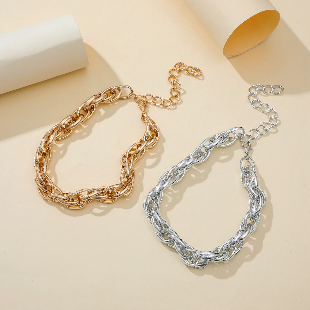 Fashion U Shape Iron Plating Unisex Necklace 1 Piece