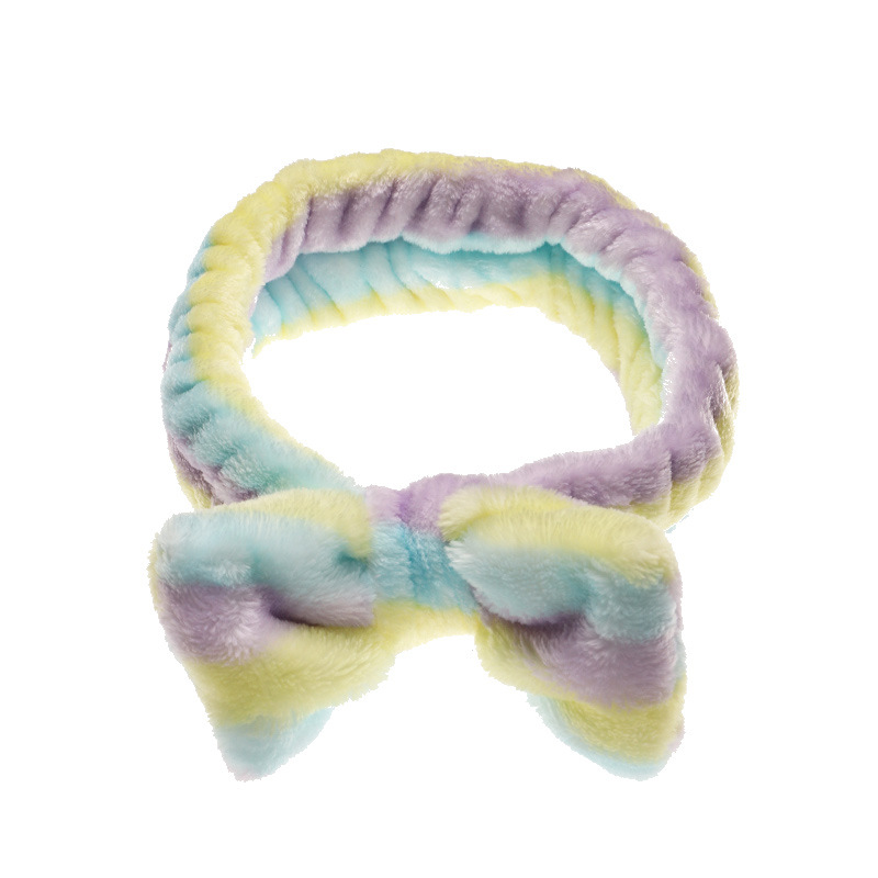 Fashion New Plush Bow Wash Face  Headband display picture 7