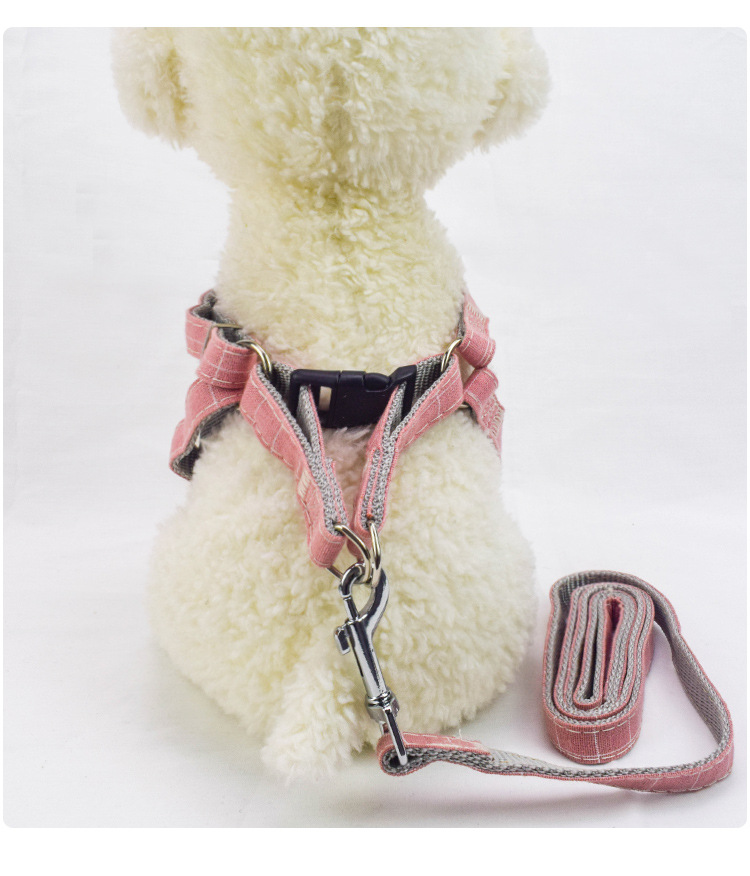 Pet supplies, pet supplies, pet supplies, one-piece consignment, anti-breakaway pet dog leash, patch, adjustable chest and back strap, dog leash detail image 12