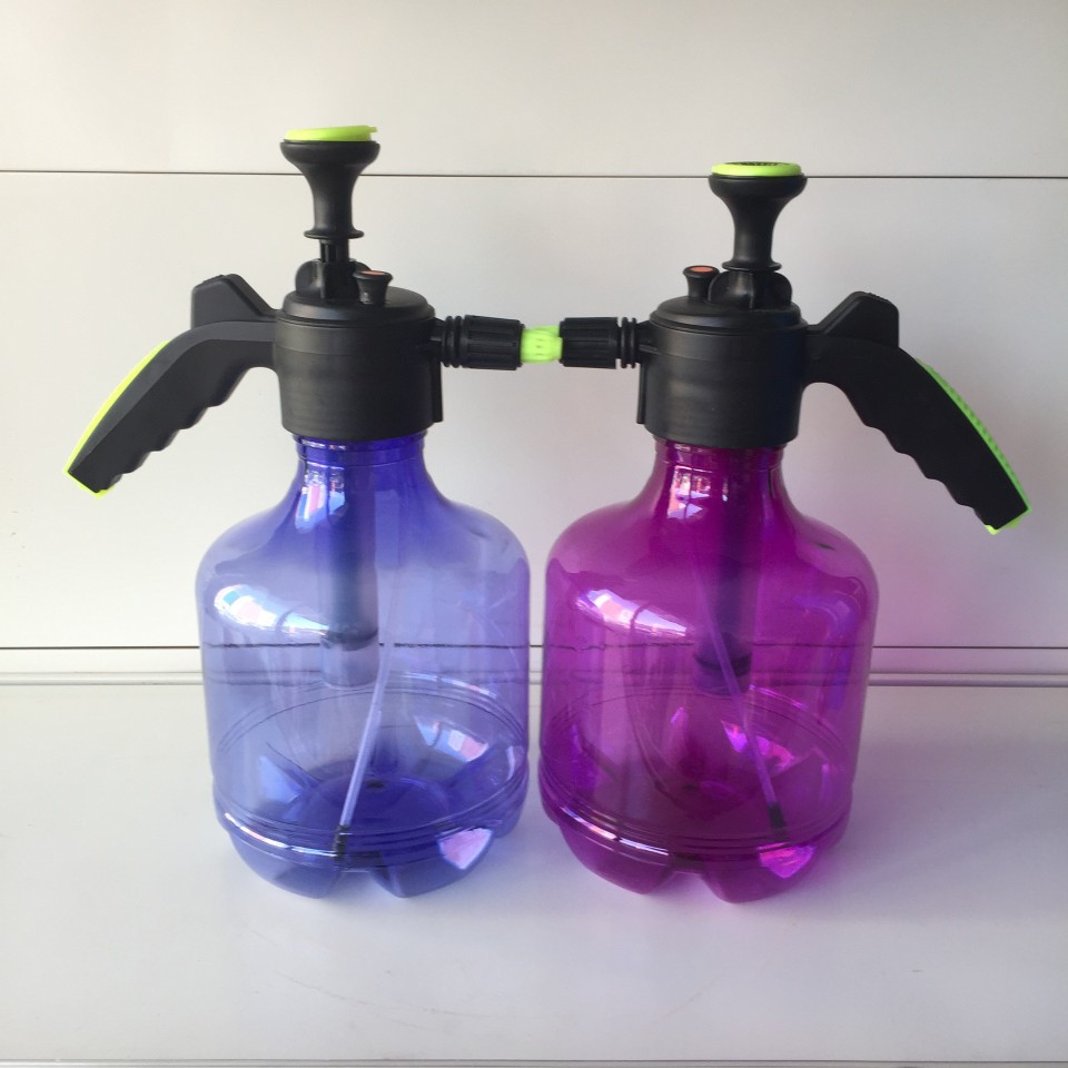 厂价直销 卸压式喷雾器 彩色喷水壶 3L 卸压透明 浇花壶批发|ms