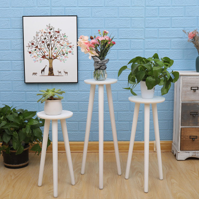 indoor Flower trellis circular woodiness Flowerpot holder Succulent plants Scindapsus balcony to ground tea table