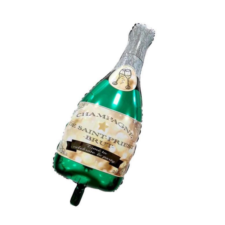 新款干杯绿色酒瓶