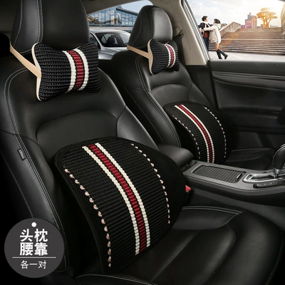 neck pillow summer car – Waist support - black-headrest-lumbar