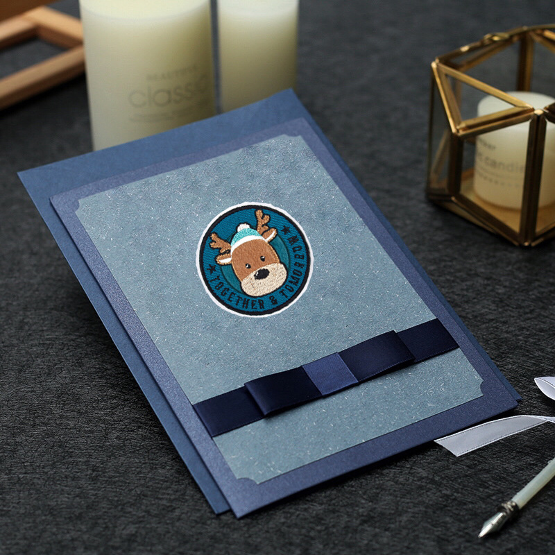 卡通可爱狗头星球火箭刺绣布贴GRS认证绣花章diy手账衣服装饰辅料