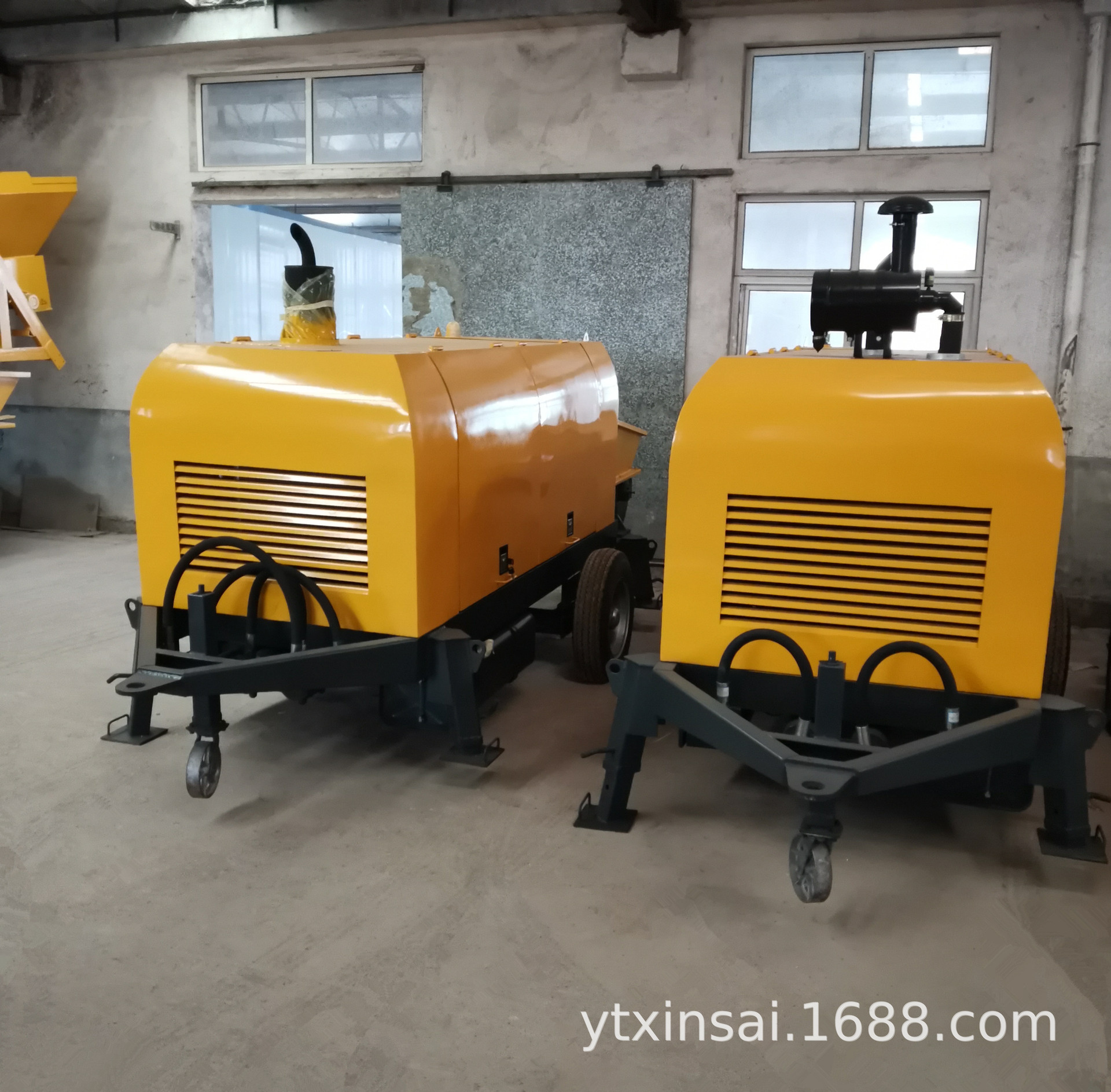 柴油动力混凝土泵 82千瓦潍柴道依茨柴油机地泵 拖泵  柴油地泵