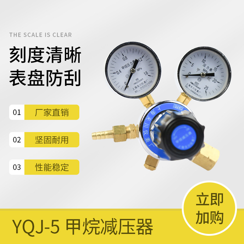 YQJ-5甲烷减压器 耐震防震减压器 高压减压阀厂家销售YQJ-5