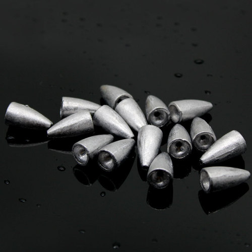 Factory Luya Bullet Lead Drop Texas Fishing Group Fishing Supplies Counterweight Long-range Cast Full Gram Bullet Lead Wholesale Mac
