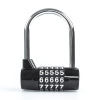 Shengquan Digital Black 5 -bit Code Lock Lock Locking Fitness Room Cabinet Lock Anti -theft U -shaped Code Hanging Lock Wholesale