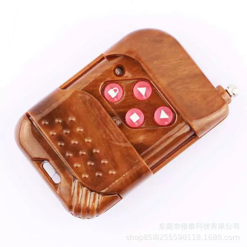 Беспроводной радиочастотный пульт дистанционного управления из красного дерева, модель 433, копировальный пульт дистанционного управления, электрическая дверь, супер копия, универсальная гаражная дверь