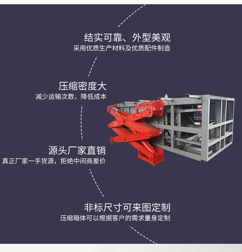 地埋式水平垃圾压缩机-下沉式垃圾中转站设备-举升式垃圾转运站