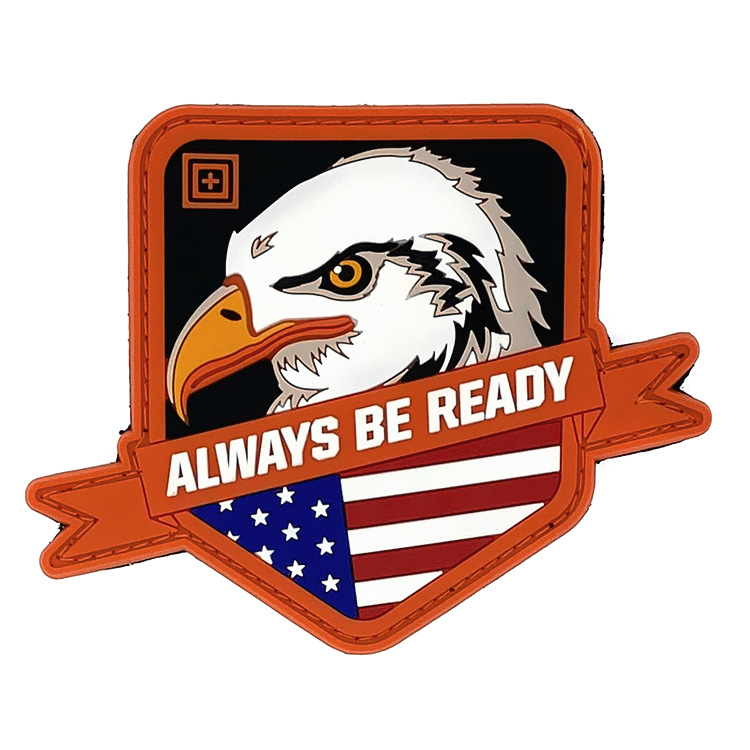 厂家批发直销魔术贴 PVC软胶造型战术臂章魔术贴肩章服饰辅料