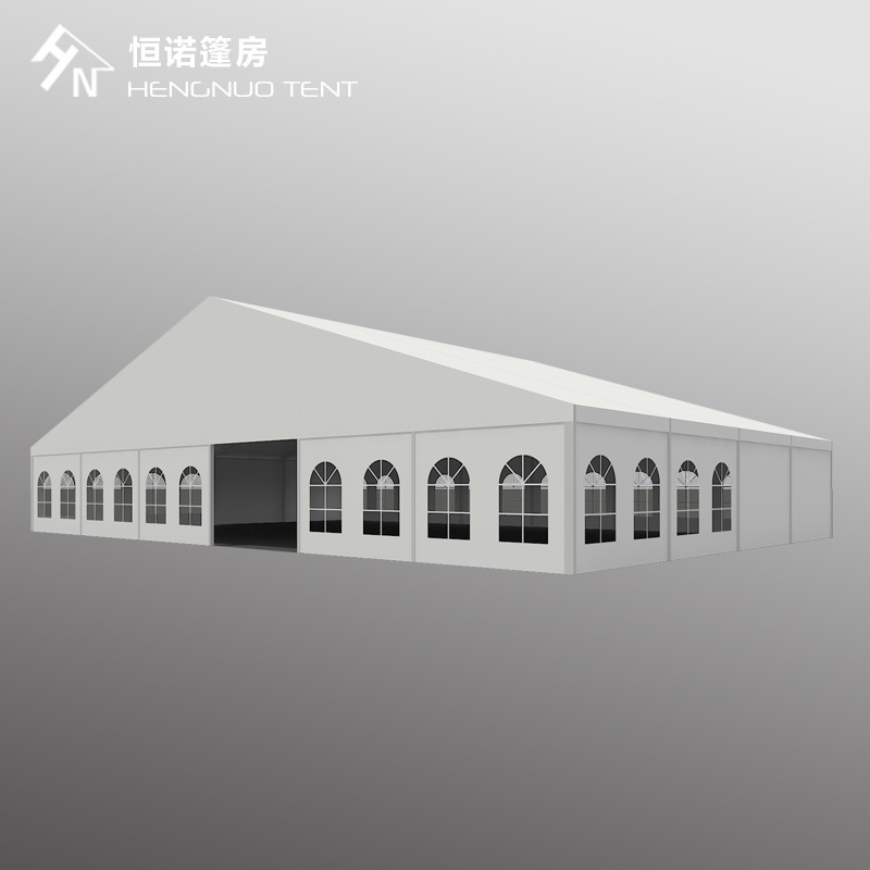 30米A字顶铝合金仓储篷房 企业临时仓储仓库帐篷 抗风8-10级