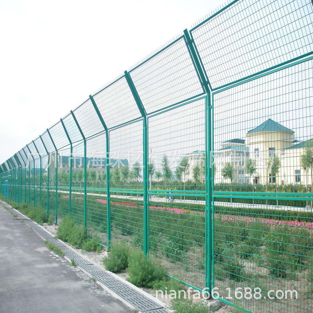 带折弯扁铁框架护栏直框铁艺车间隔离网栏高速公路框架式防抛护栏