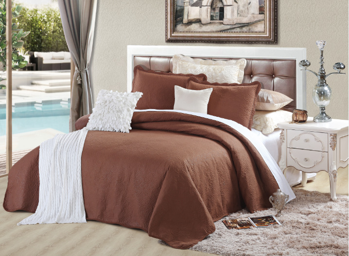 【外貿(mào)專供】跨境素色床蓋