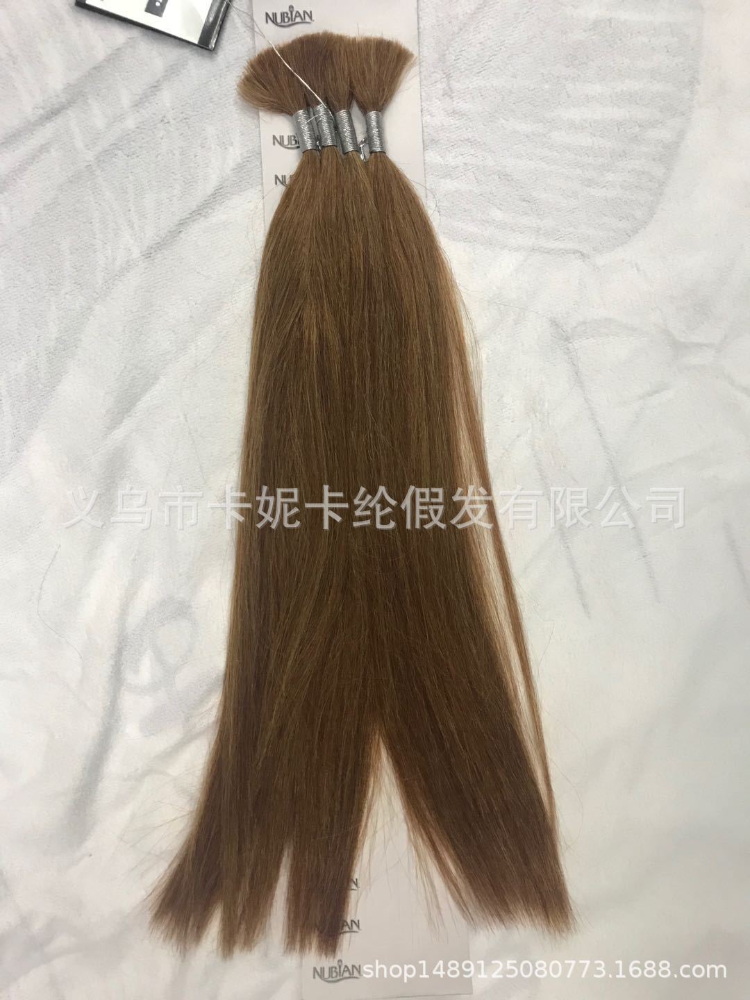 Nuevo temperamento de moda fibra química cabello largo recto realista cola de caballo dulce lindo cómodo cola de caballo