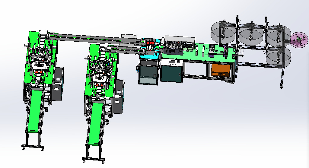 广州赛彩制作 全自动一次性平面口罩生产线