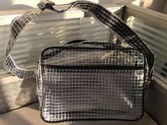 35*25*8 14-inch mesh strap shoulder bag, European standard environmentally friendly anti-static 10, 8 times diagonal anti-static protection