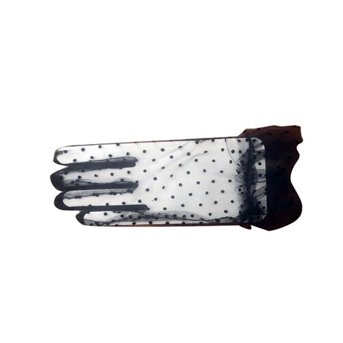 Summer Gloves Lace Sun Protection Gloves Spotted Cycling Clothing Short Thin Mesh Lace Wedding Gloves