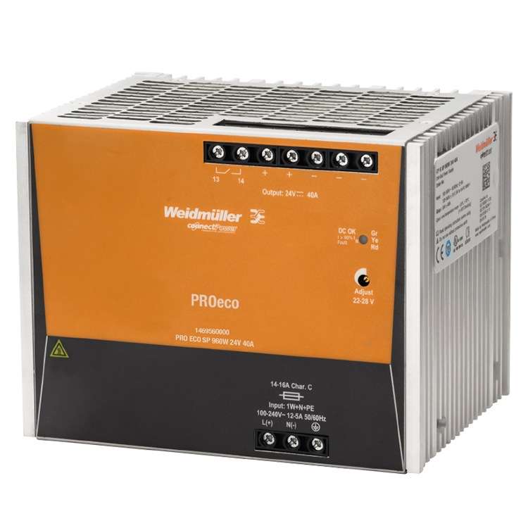 现货批发魏德米勒直流开关电源PROECO3960W24V导轨安装量大从优