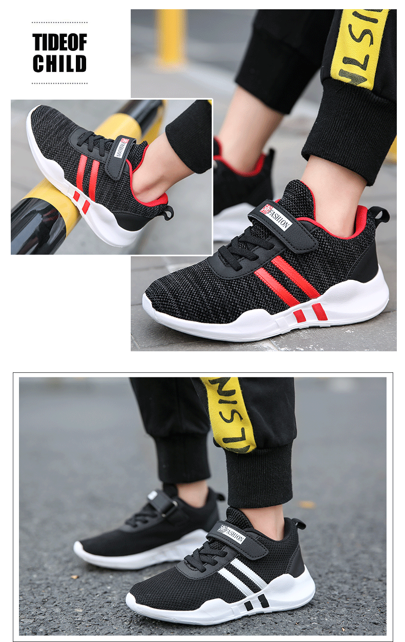 Childrens Four Seasons Running Sneakers Fashion Lightweight Boys Mesh Lightweight Casual Single Shoes Student Shoespicture2