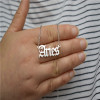 Zodiac signs stainless steel, necklace, chain with letters, English letters, wholesale