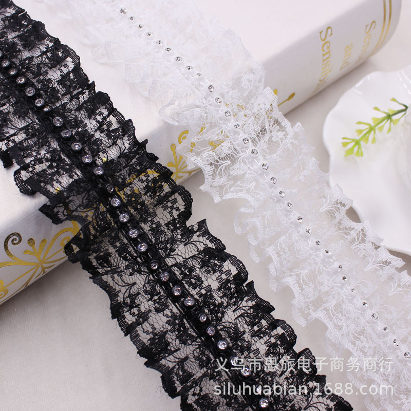 Spot 4cm fold lace lace DIY clothing socks handicraft auxiliary…