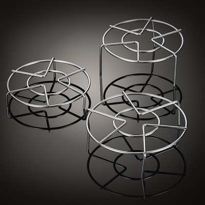 304#不锈钢蒸架 厨房三脚炊架 家用隔水三角多功能蒸鱼架|ms