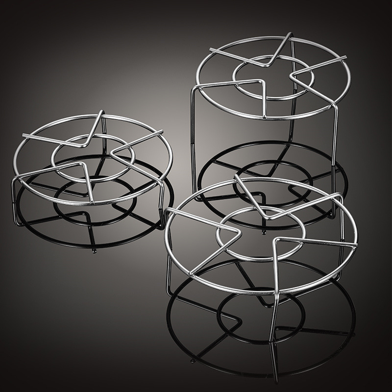 304#不锈钢蒸架 厨房三脚炊架 家用隔水三角多功能蒸鱼架|ms