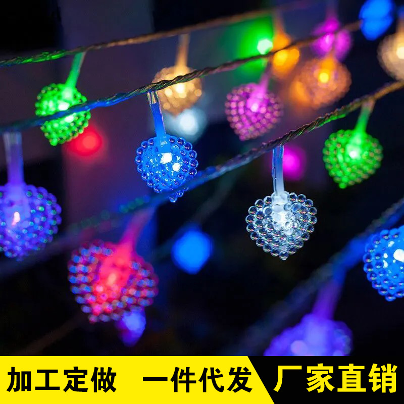 LED Coloured lights flash light String Gypsophila Hanging lamp bedroom Room ornament Net Red Lighting Star Festival Lights