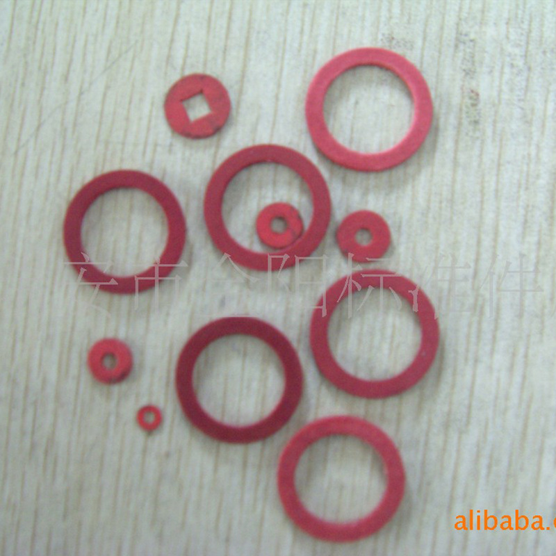 厂家供应 多规格红钢纸垫圈 红纸垫 聚酯减震垫片 垫圈定制