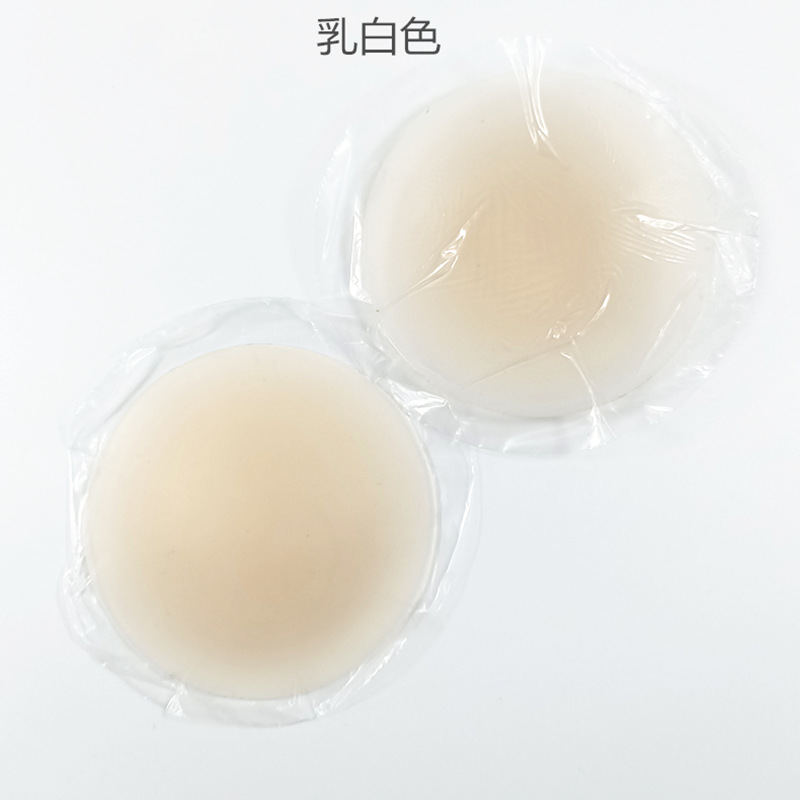 Pegatinas de pezón de silicona sólida de talla grande Pegatinas de pezón anti-golpe sin costuras Pegatinas de pecho invisibles anti-exposición