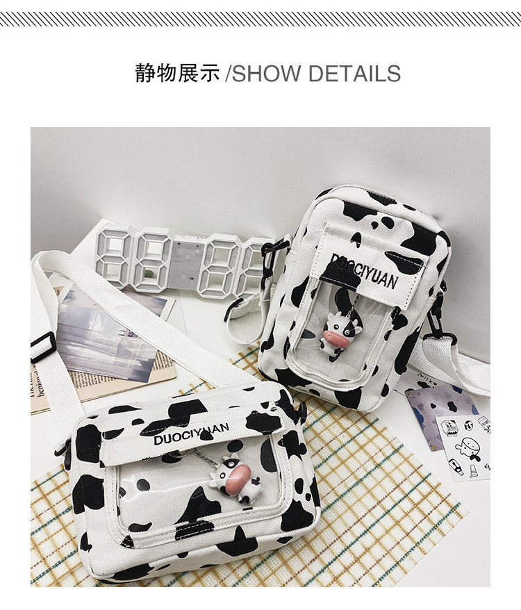 Moda Coreana Nueva Creativa Linda Muñeca Transparente Bolsa De Mensajero Bolsa De Lona Suave Al Por Mayor display picture 19