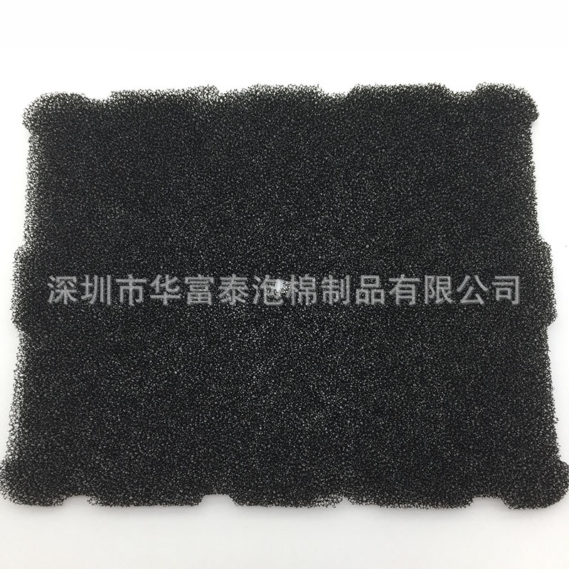 黑色工业防尘阻燃过滤棉网 摩托车泡棉空滤芯 罗茨风机海绵滤网
