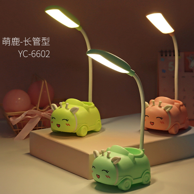 Usb Charging Eye Protection Desk Lamp Creative Led Learning Reading Book Lamp Student Children's Bedroom Folding Dormitory Night Lamp
