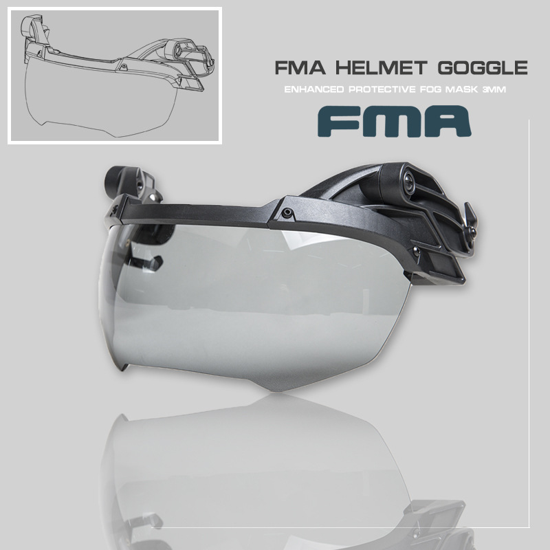 FMA头盔护目镜 OP战术风镜 FAST系类透明镜片|ru