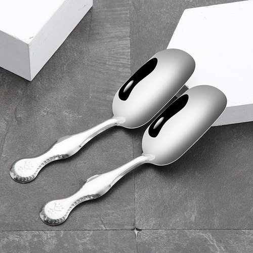 Stainless steel simple small tea spoon tea set accessories tea shovel coffee powder shovel tea spoon manufacturer wholesale