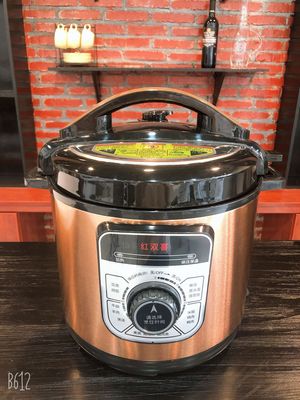 【厂家小额批发】怡家红双喜6L机械款电压力锅智能高压电饭煲