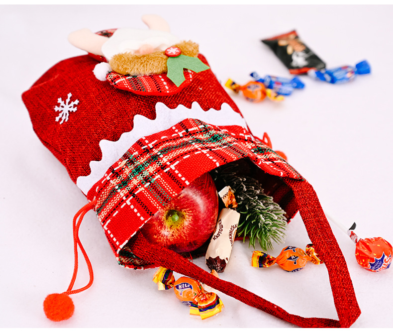 50g Weight Christmas Festival Creative Christmas Decoration Cartoon Tote Bag 16