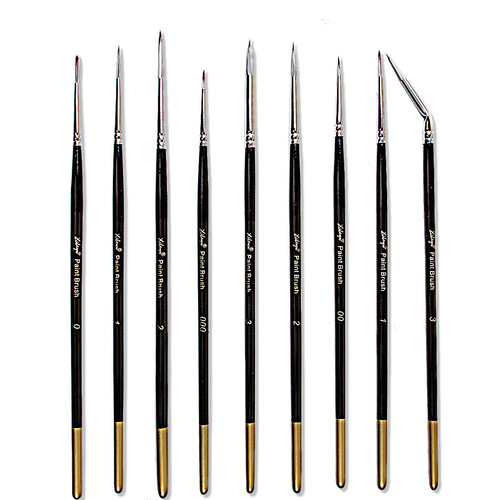 Xile 9-pack nylon hook pen watercolor gouache oil painting hook pen Chinese painting meticulous stroke pen extremely fine hook line
