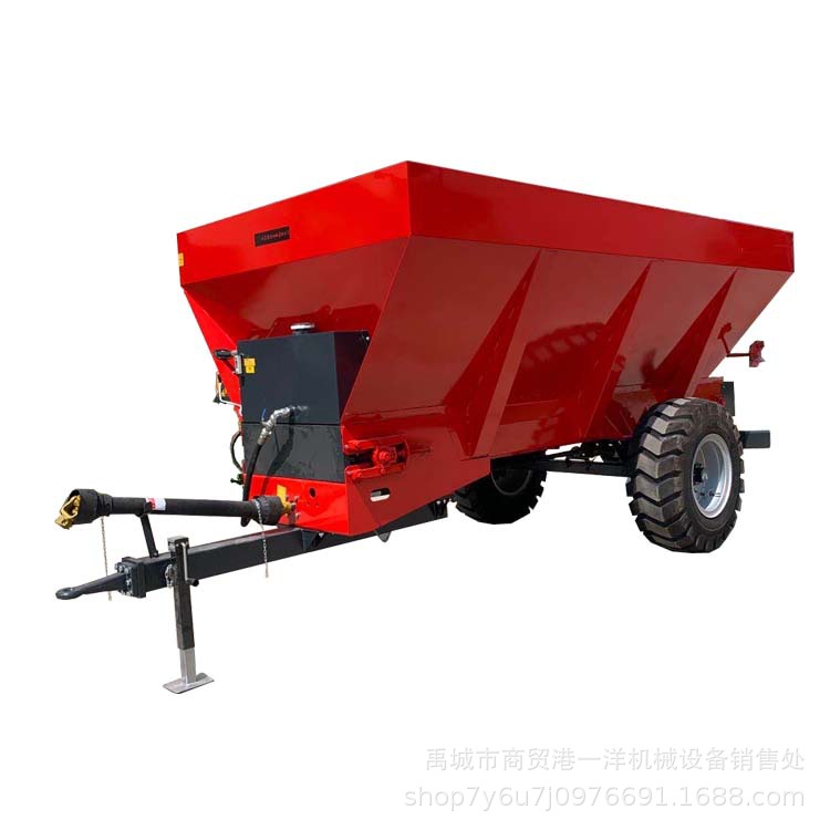 农用撒粪车 拖拉机带动抛粪机 农家肥双盘撒肥车动物粪便撒肥车