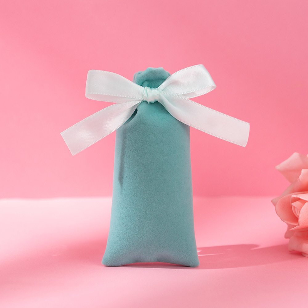 Bolsitas de terciopelo con cordón para joyas o regalos, personalizables con LOGO, ideales para empaques y obsequios