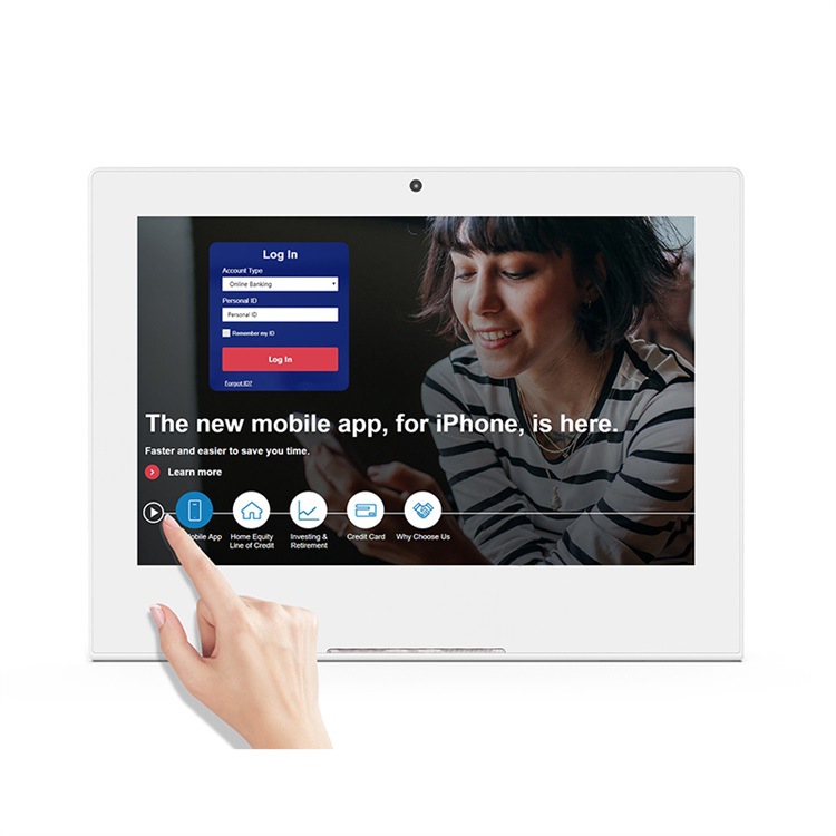 新款10.1寸L型安卓一体机  RK3288四核处理器 人脸识别智慧版