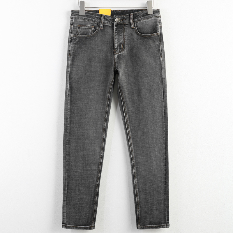 Pantalon jeans Lee gris coupe droite  - Ref 3426636 Image 2