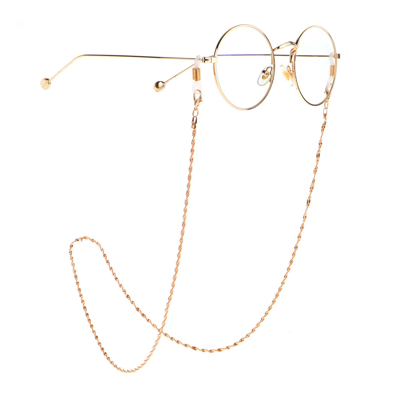 Golden Stainless Steel Chain Sunglasses Chain Non-slip Glasses Rope Glasses Chain display picture 4