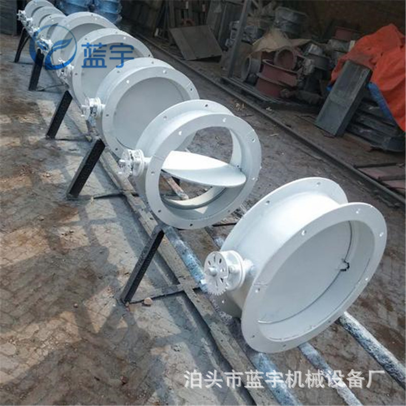 除尘管道控制装置蝶阀气动执行器翻板蝶阀圆风门气动风阀耐磨挡板