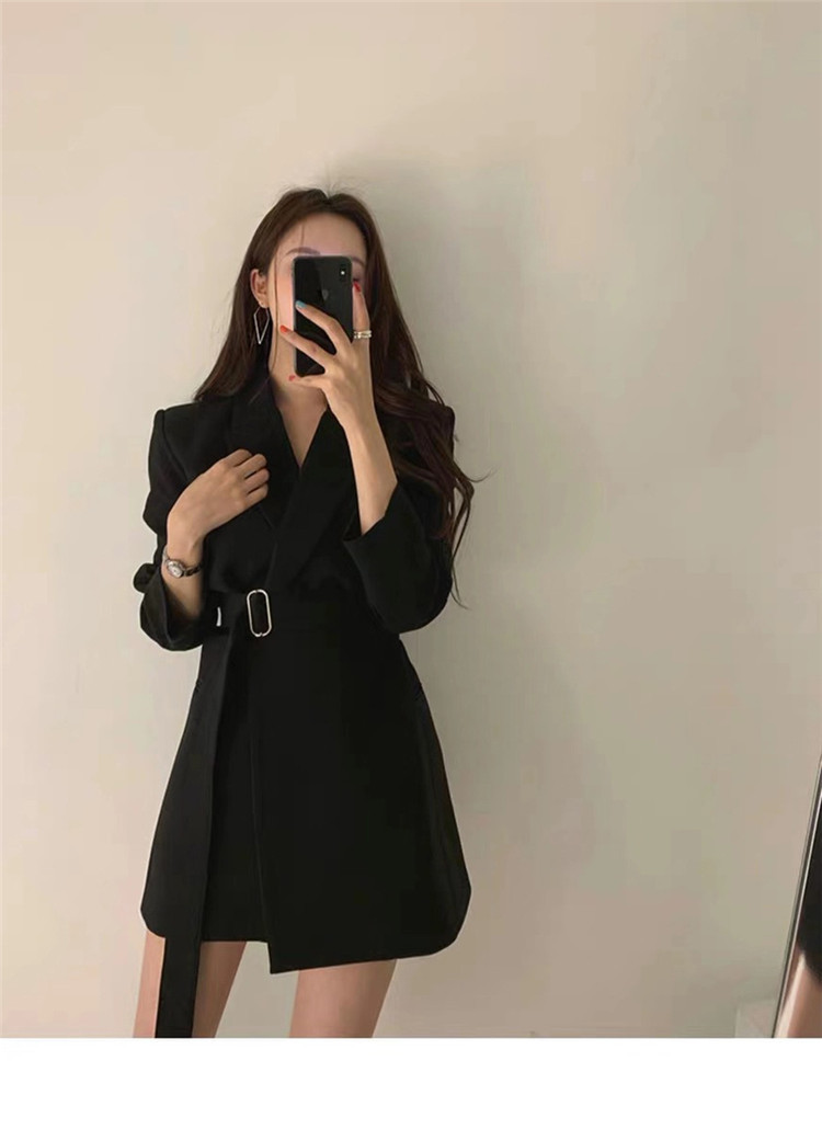 Women's Black Blazer For Women Elegant Casual Office Jacket_voghion.com