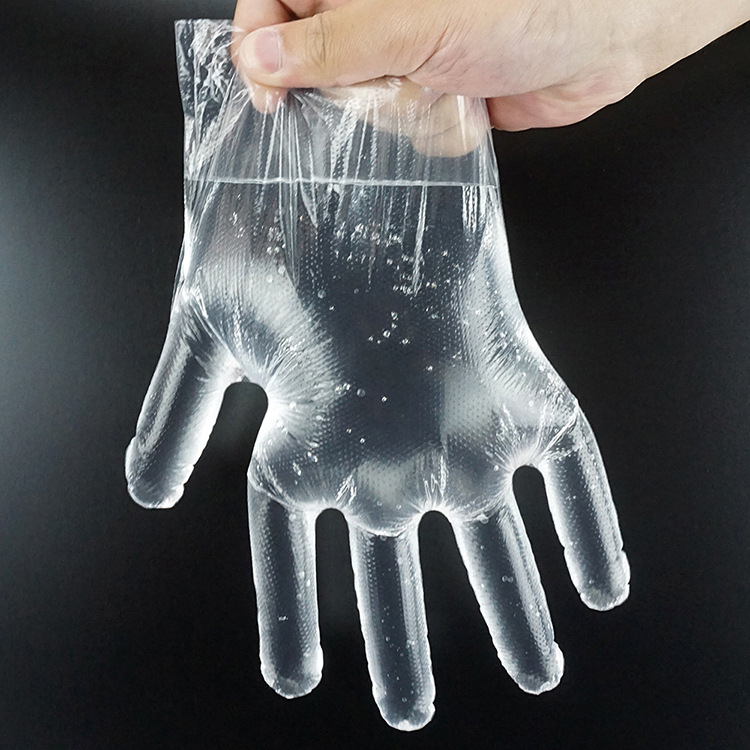 Power manufacturers produce PE new ingredients disposable gloves…