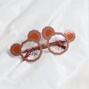 Retro trend universal cute glasses suitable for photo sessions solar-powered, wide color palette, Korean style